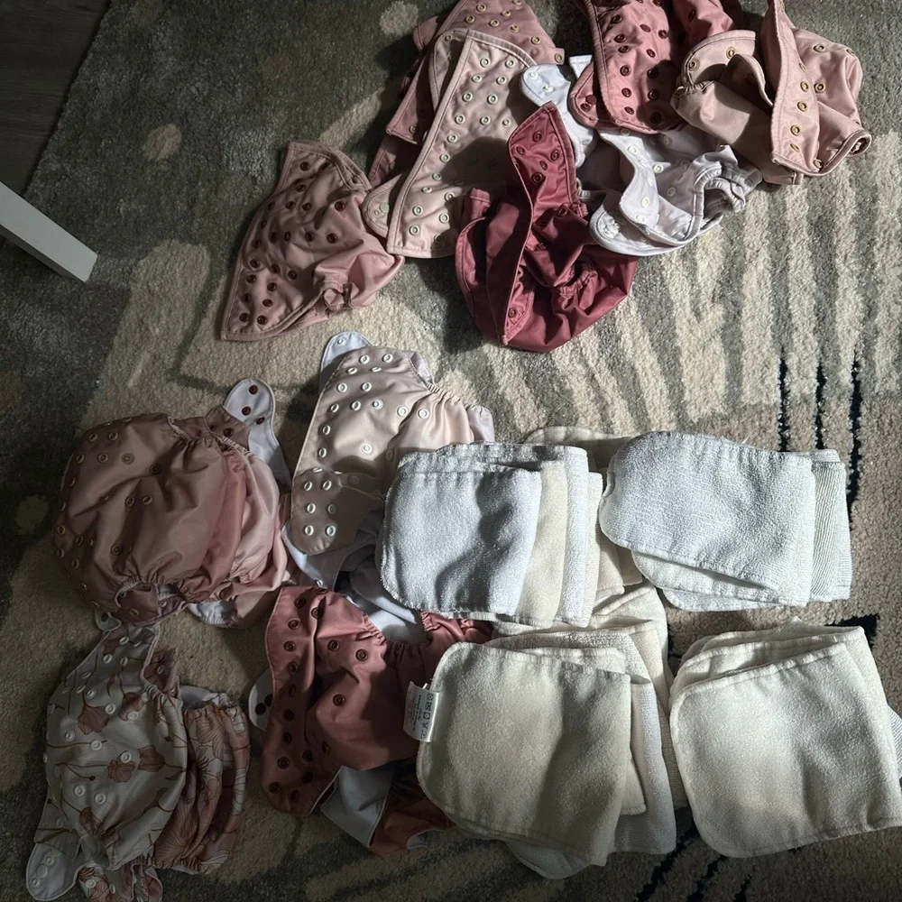 Assorted Kids Diaper Covers - Pink, Cream, Blue Floral